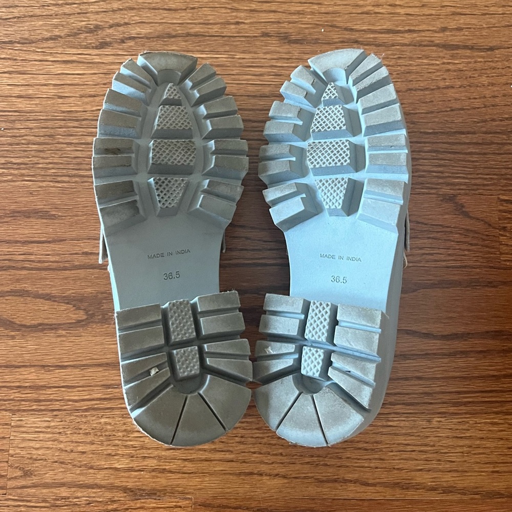 FREE PEOPLE Lyra Lug Sole Loafers Blue 6.5 - Picture 7 of 7